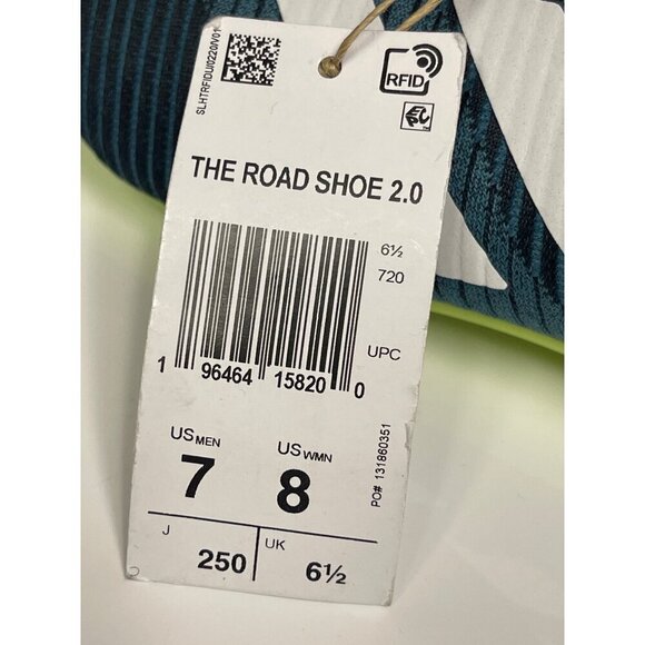 NEW! Adidas Men's The Road Cycling 2.0 Shoes Three Bolt Blue Green 7 Women's 8 - Picture 8 of 8